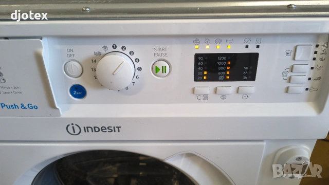 Пералня Indesit за вграждане, 7кг, 1200 оборота, снимка 6 - Перални - 54326636