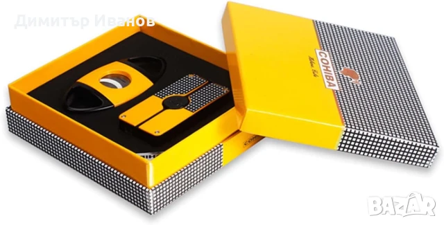 Cohiba подаръчен комплект от запалка с пънчър и ножица за пури, снимка 4 - Запалки - 50999036