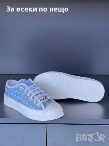 Chanel Дамски Маратонки👟Дамски Спортни Обувки Шанел👟Кецове - 2 Цвята Код SEM-271, снимка 5 - Маратонки - 55779037