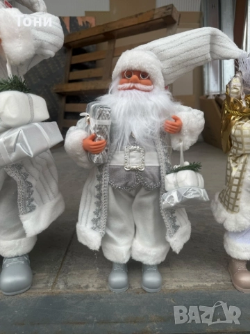 Декоративен Дядо Коледа в сиво – уют, топлина и празничен дух у дома  50, 70 и 90 с , снимка 7 - Декорация за дома - 52451004