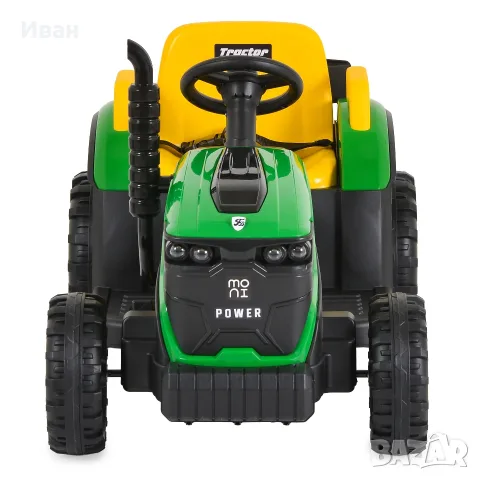 ТОП ЦЕНА!НОВО!Акумулаторен трактор с ремарке TERRON GREEN с 12V батерия,дистанционно,USB, снимка 4 - Детски велосипеди, триколки и коли - 55894033