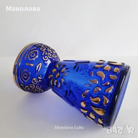 Винтидж дизайн от 70те. ваза от стъкло Walther Glas, стил мид-сенчъри модерн (Mid-Century Modern)., снимка 9 - Други ценни предмети - 54362235