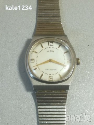 Швейцарски часовник REX. Vintage watch. Swiss made. Механичен. Мъжки часовник. , снимка 7 - Мъжки - 39850371