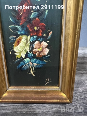 Мини маслена картина, снимка 3 - Картини - 54256695