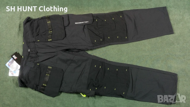 Bekken & Strom 4-VEIS STRETCH SVART Work Wear Pant размер XL еластичен работен панталон W2-3