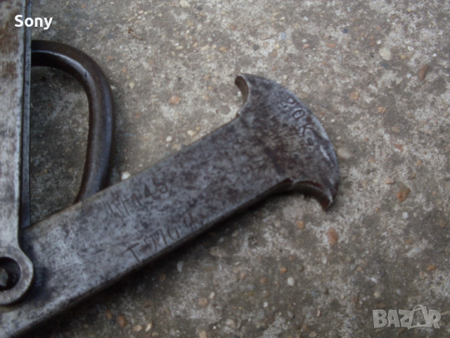 Стар кантар- паланца с топуз и ченгели., снимка 4 - Антикварни и старинни предмети - 52511599