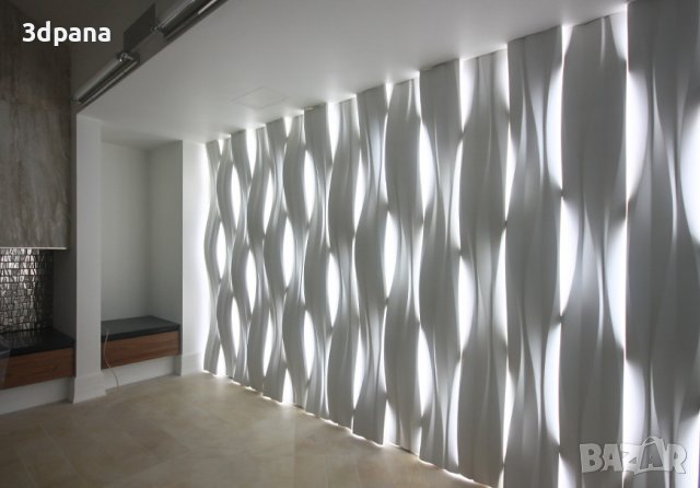 3Д ПАНЕЛИ от гипс, декоративни облицовки за стени / Led пана №0018, снимка 6 - Облицовки - 39795081