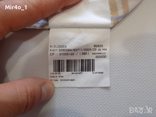 риза burberry тениска блуза потник горнище фанела оригинална мъжка М, снимка 8 - Ризи - 44374481