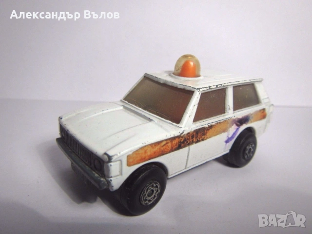 Стара метална количка Мачбокс Police Patrol Range Rover Matchbox , снимка 9 - Колекции - 53061158
