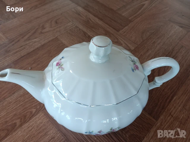 Стар порцеланов български чайник, снимка 3 - Аксесоари за кухня - 50939382