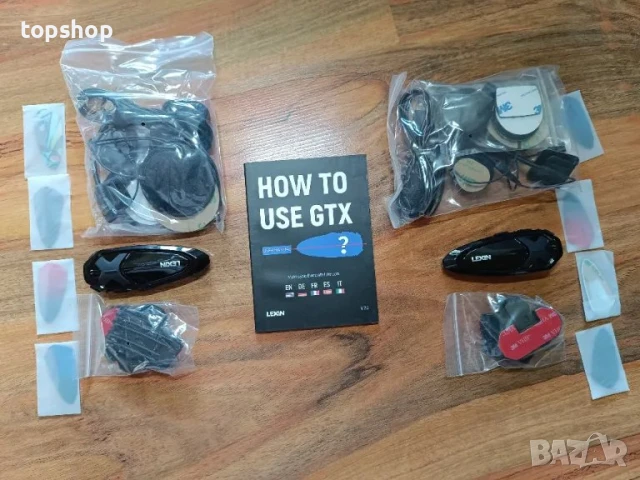 НОВИ, ТЕСТВАНИ LEXIN GTX 2 броя Bluetooth интеркоми до 10 мотоциклетисти,  Шумопотискане, IP67..., снимка 11 - Аксесоари и консумативи - 50556230