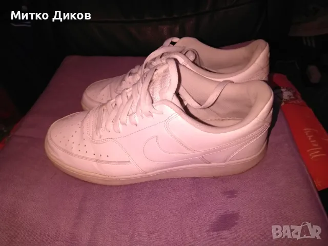 Nike маркови маратонки естествена кожа №44,5 285мм стелка US-10.5 UK-9.5, снимка 2 - Маратонки - 48589934