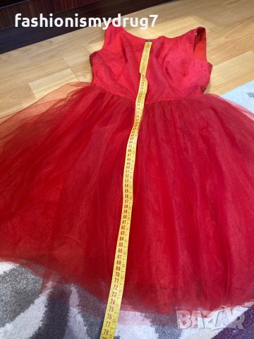 Junona разкроена рокля с тюл , снимка 6 - Рокли - 30118544