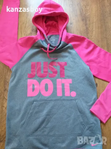 Nike Just Do It Graphic Women's Hoodie - страхотно дамско горнище С, снимка 5 - Спортни екипи - 48002771