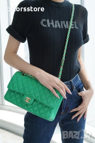 Зелена чанта Ch@nelJumbo/IM73l