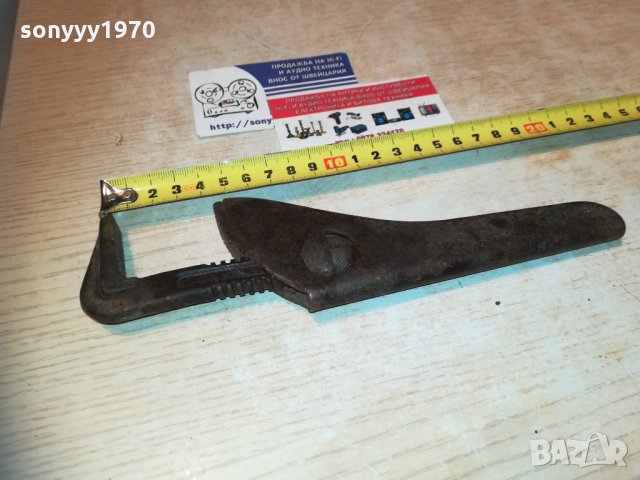 стар раздвижен ключ-внос франция 2810202055, снимка 14 - Ключове - 30591422