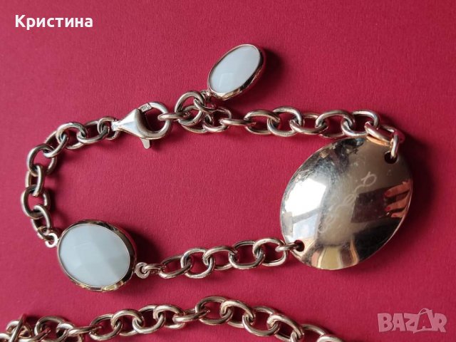 Марков сребърен комплект с позлата , снимка 12 - Бижутерийни комплекти - 39381629