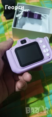 Детски цифров фотоапарат, 8 MP, 1080P HD, силиконов, удароустойчив, с включена връзка за врат, автон