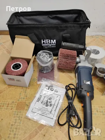 Машина за шлайфане и сатиниране HBM