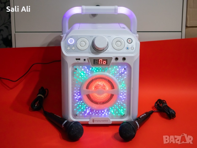Singing Machine Groove караоке система Bluetooth LED светлини RCA, снимка 6 - Караоке - 52724710