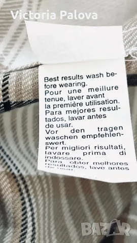 НОВА Карирана Риза Chaps Ralph Lauren | Винтидж Уникат от 90-те (Размер XL/2XL), снимка 14 - Ризи - 55967184