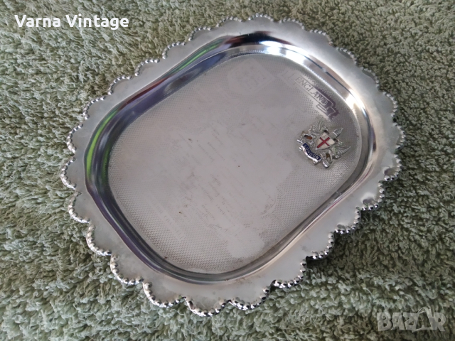 Красив метален пепелник. Англия., снимка 2 - Антикварни и старинни предмети - 44651398