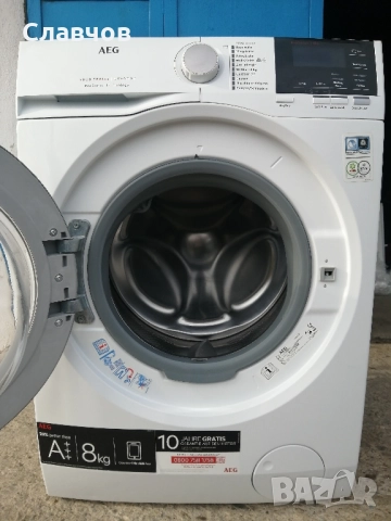 Пералня с инверторен мотор AEG 8 +++ Prosense Tehnonology , снимка 5 - Перални - 52583375