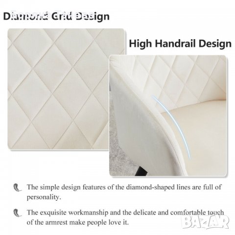 Висококачествени трапезни столове тип кресло U-DC-0016CR, снимка 8 - Столове - 36581467