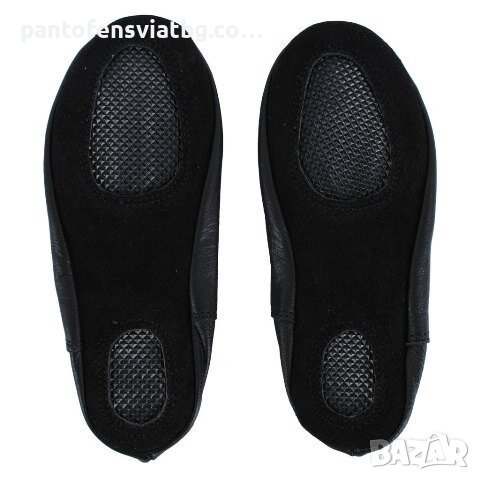 Кожени цвички в черно за танци и спорт 24/40, снимка 3 - Детски гуменки - 42670583