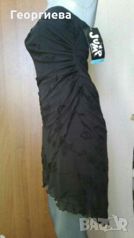 Стилна черна еластична рокля👗🍀XS,S,S/M👗🍀арт.463