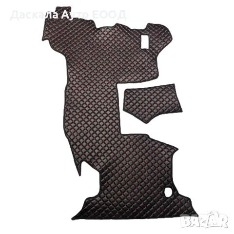 Черни кожени стелки за Комбиниран багер Катерпилар 432 F, 2020 г. с ЧЕРВЕН шев, автоматик