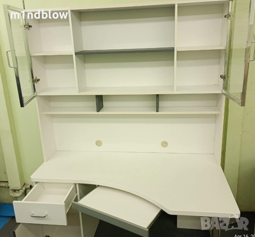 Бяло ъглово бюро, снимка 6 - Бюра - 54239249