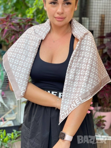 шал 100х100см chanel versace , снимка 11 - Шалове - 51454077