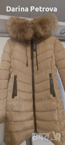 Ново дамско зимно яке с естествен пух, снимка 4 - Якета - 52347261