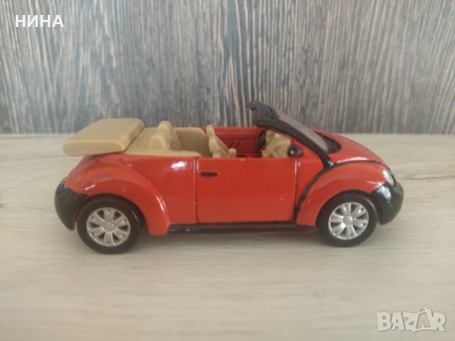 Метална количка Volkswagen New Beetle !!!, снимка 3 - Колекции - 44213236