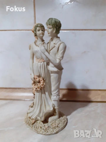 Страхотна красива статуетка влюбени, снимка 2 - Антикварни и старинни предмети - 53356316