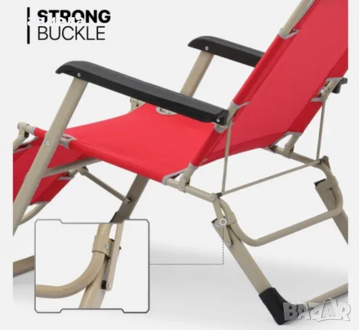 Голям Многофункционален сгъваем шезлонг-стол с възглавничка NS6012, снимка 5 - Други стоки за дома - 49892266