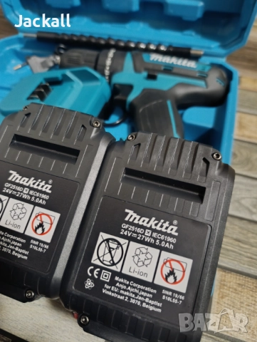 Акумулаторен Винтоверт 24v XR Dewalt Makita с комплект принадлежности верижен трион Makita, снимка 8 - Куфари с инструменти - 41950043