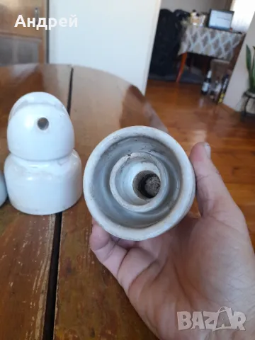 Стар порцеланов изолатор,изолатори #8, снимка 6 - Други ценни предмети - 50130185