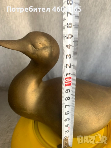 бронзова фигура на патица