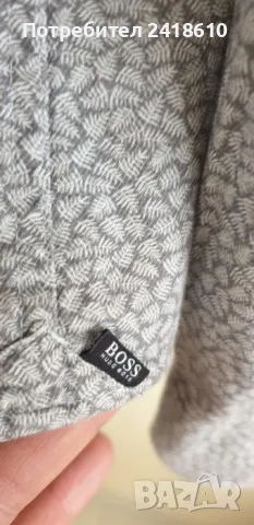 Hugo Boss Rikki Slim Fit Cotton Bamboo Mens Size XL  ОРИГИНАЛ! Мъжка Риза!, снимка 8 - Ризи - 50168662