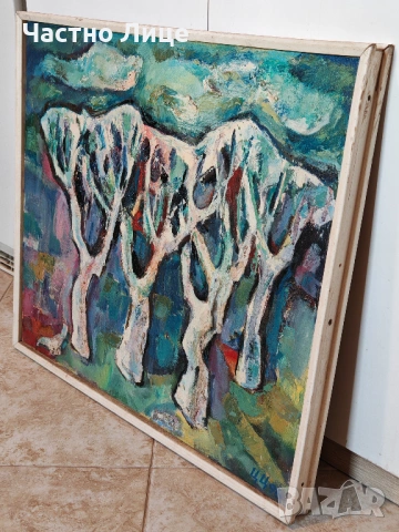 Стара Картина от 1996 г. На Стар Русенски Художник, снимка 2 - Картини - 54100278