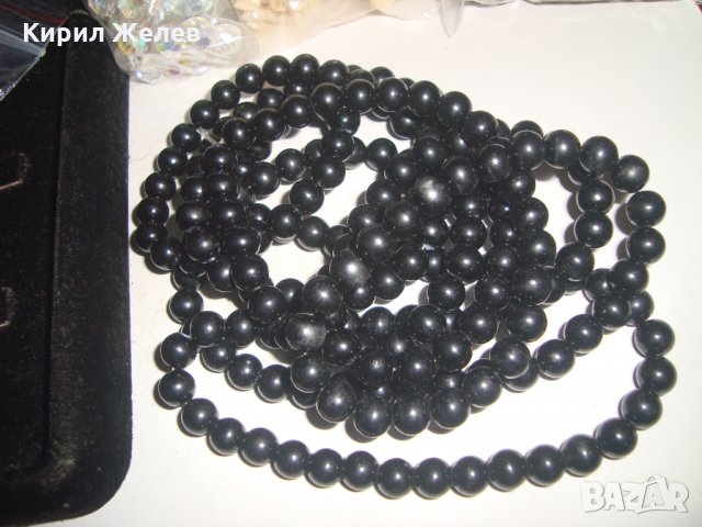 СТАРО ТЕЖКО ТИП ПЕРЛЕНО КРИСТАЛНО РЕТРО КОЛИЕ 7845, снимка 7 - Колиета, медальони, синджири - 31451119