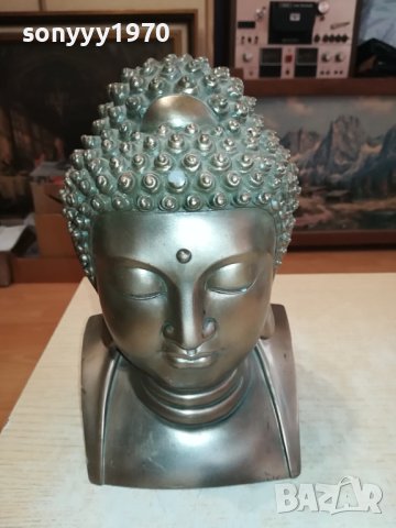 БУДА//ШИВА БЮСТ-25Х16Х13СМ-ВНОС АНГЛИЯ 2310231702, снимка 4 - Антикварни и старинни предмети - 42689315