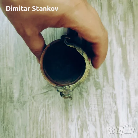 Малко медно менче , снимка 4 - Антикварни и старинни предмети - 56417827