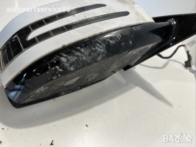 Странично огледало предно дясно Уайт за Mercedes W212 2.2 CDI (2012), снимка 2 - Части - 54111946