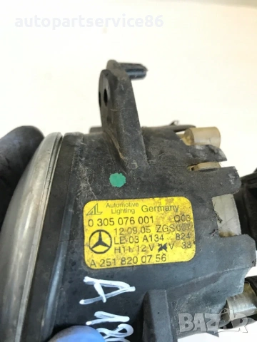 Предна лява фар за мъгла за Mercedes A Class W169 (2006) 0305076001 , снимка 2 - Части - 54029544