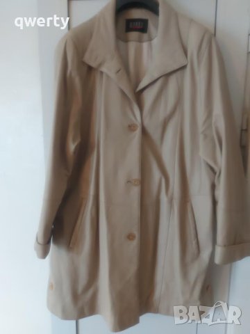 Ново дамско яке от естествена кожа за едра  жена