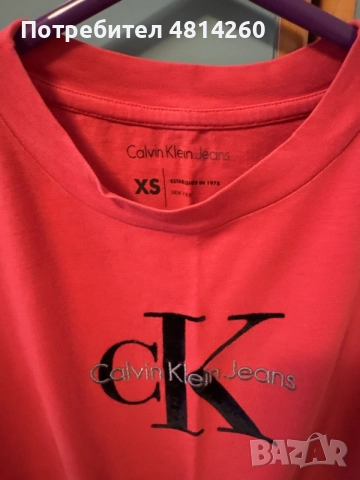 Тениска Calvin Klein, снимка 2 - Тениски - 56544292