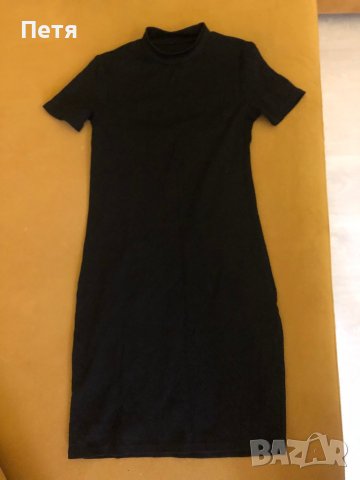 Дамска черна рокля с гол гръб, снимка 1 - Рокли - 37929757